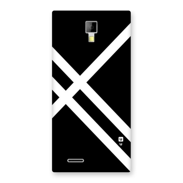 CrissCross Lines Back Case for Micromax Canvas Xpress A99