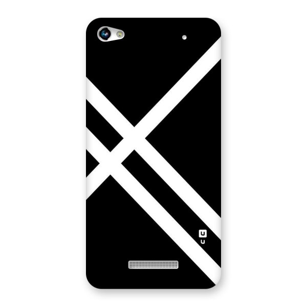 CrissCross Lines Back Case for Micromax Hue 2