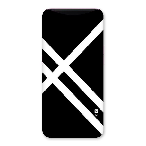 CrissCross Lines Back Case for Oppo Find X