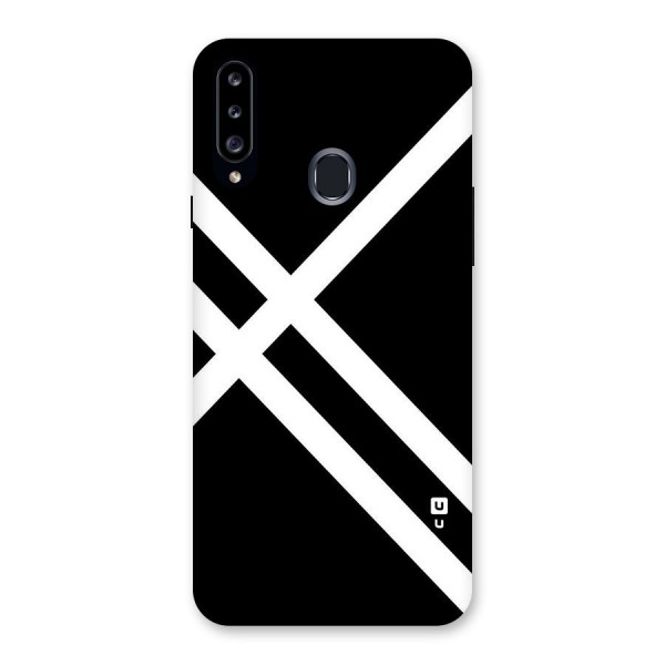 CrissCross Lines Back Case for Samsung Galaxy A20s