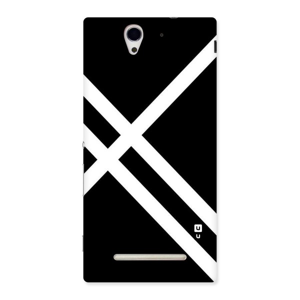 CrissCross Lines Back Case for Sony Xperia C3