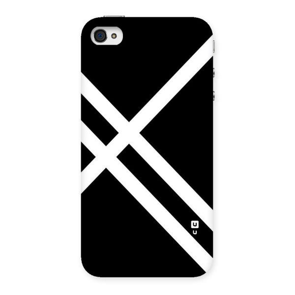 CrissCross Lines Back Case for iPhone 4 4s