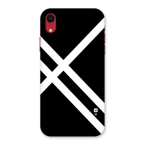 CrissCross Lines Back Case for iPhone XR
