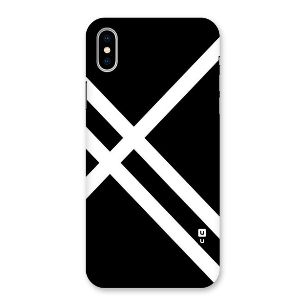 CrissCross Lines Back Case for iPhone XS