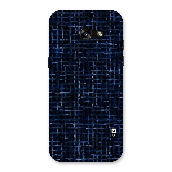 Criss Cross Blue Pattern Back Case for Galaxy A5 2017