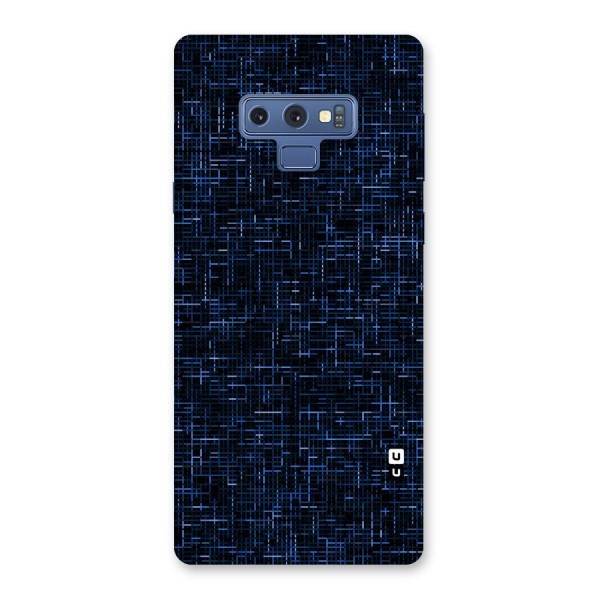 Criss Cross Blue Pattern Back Case for Galaxy Note 9