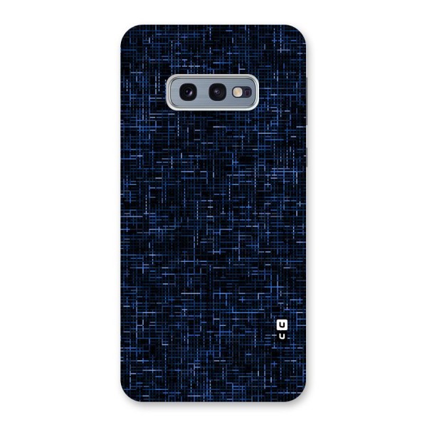 Criss Cross Blue Pattern Back Case for Galaxy S10e