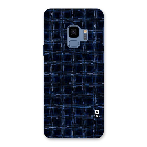 Criss Cross Blue Pattern Back Case for Galaxy S9