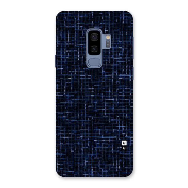 Criss Cross Blue Pattern Back Case for Galaxy S9 Plus