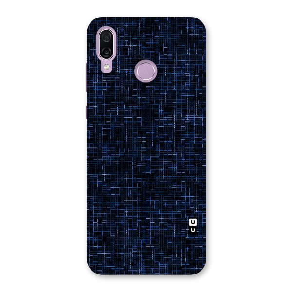 Criss Cross Blue Pattern Back Case for Honor Play
