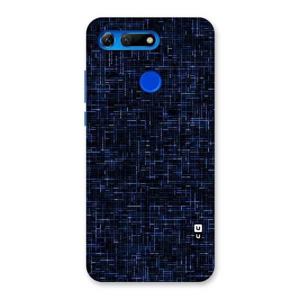 Criss Cross Blue Pattern Back Case for Honor View 20