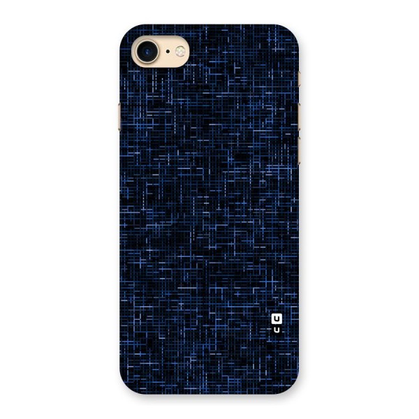 Criss Cross Blue Pattern Back Case for iPhone 7