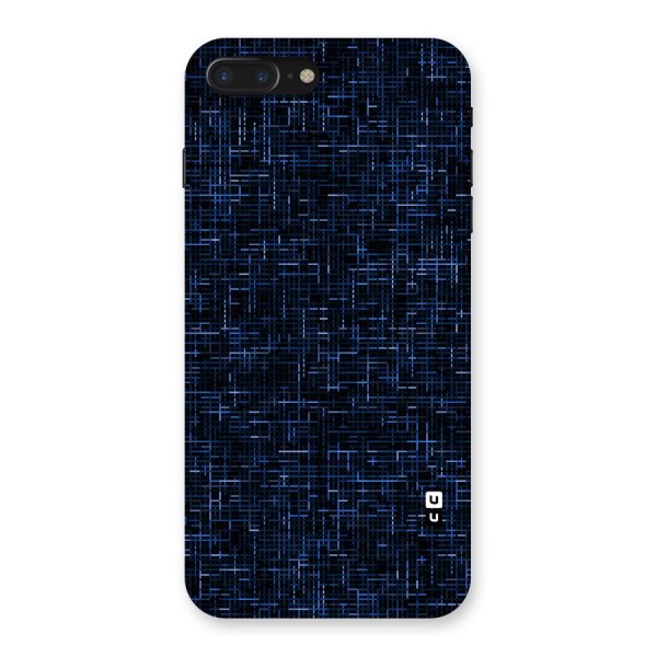 Criss Cross Blue Pattern Back Case for iPhone 7 Plus