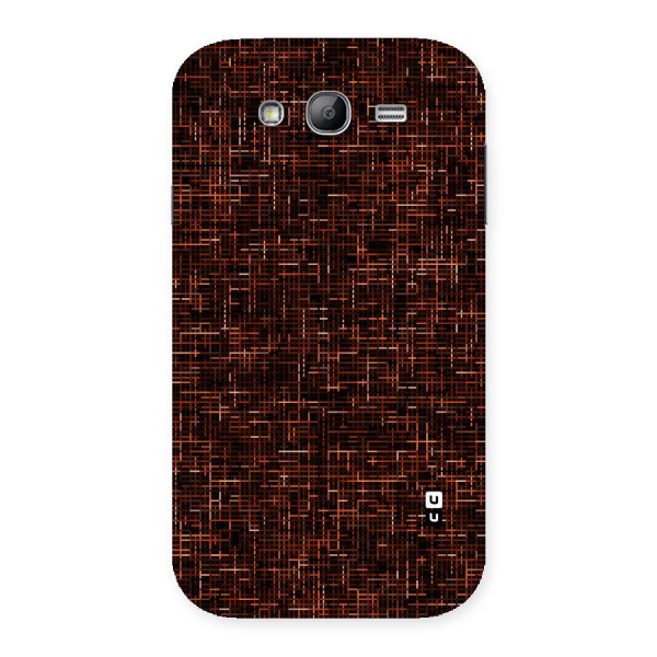 Criss Cross Brownred Pattern Back Case for Galaxy Grand Neo Plus
