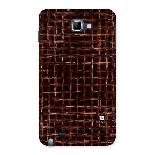 Criss Cross Brownred Pattern Back Case for Galaxy Note