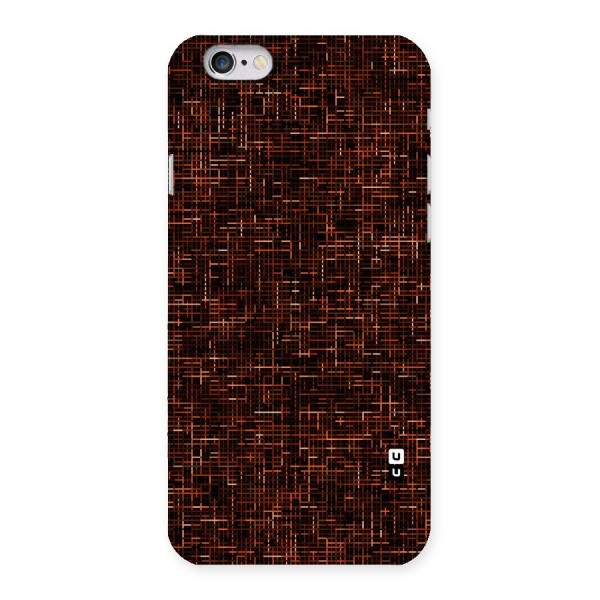 Criss Cross Brownred Pattern Back Case for iPhone 6 6S