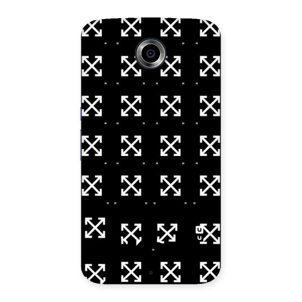 Cross Arrow Black Back Case for Nexsus 6