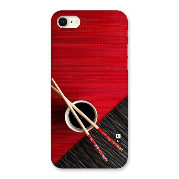 Cup Chopsticks Back Case for iPhone 8
