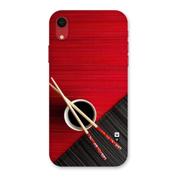 Cup Chopsticks Back Case for iPhone XR