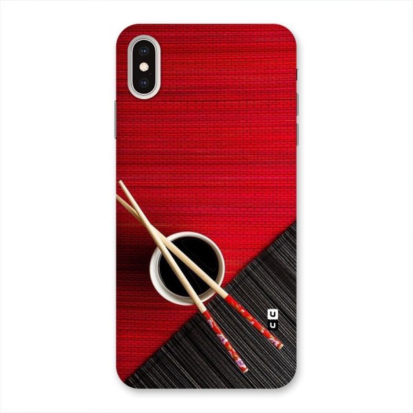 Cup Chopsticks Back Case for iPhone XS Max