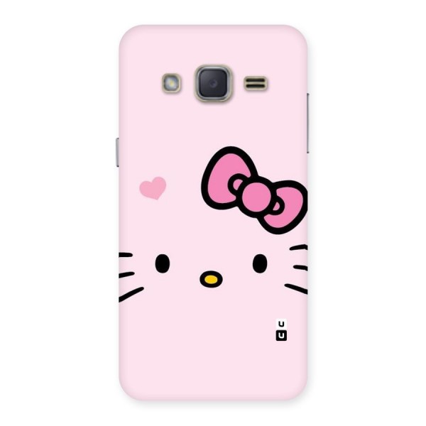 Cute Bow Face Back Case for Galaxy J2