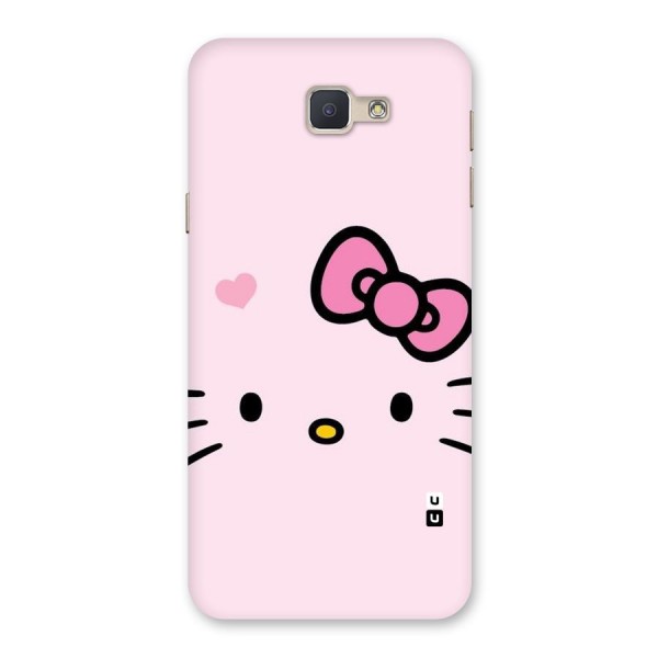 Cute Bow Face Back Case for Galaxy J5 Prime