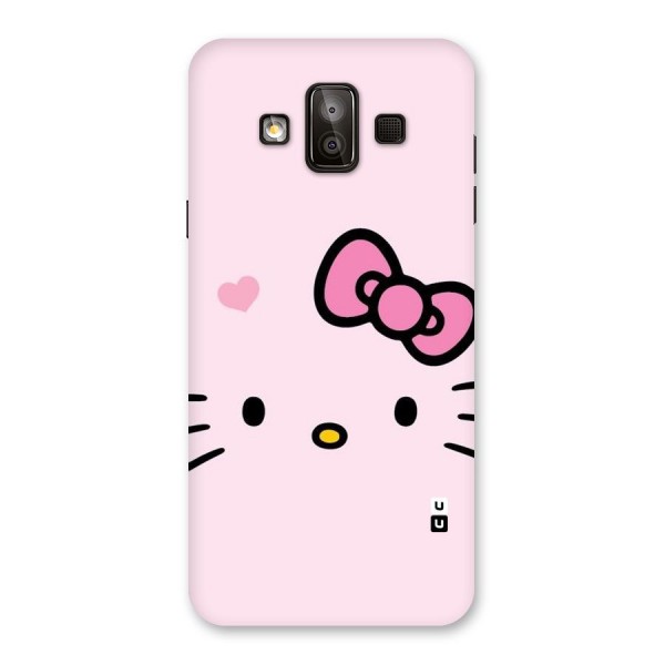 Cute Bow Face Back Case for Galaxy J7 Duo