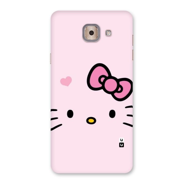 Cute Bow Face Back Case for Galaxy J7 Max