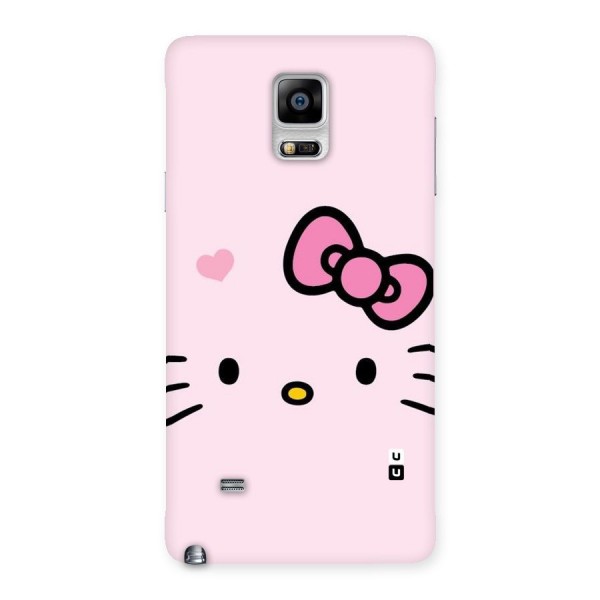 Cute Bow Face Back Case for Galaxy Note 4