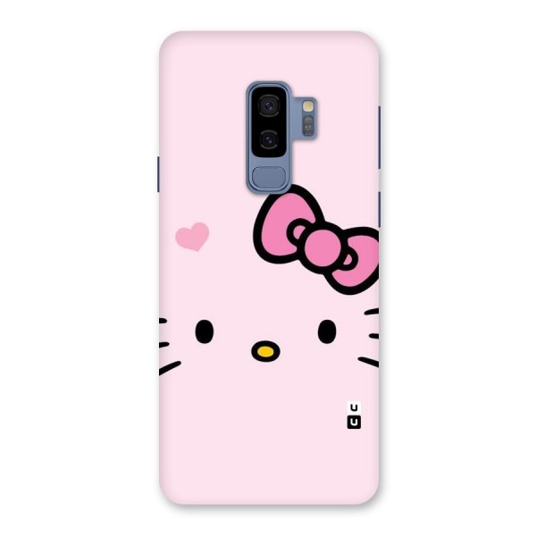 Cute Bow Face Back Case for Galaxy S9 Plus