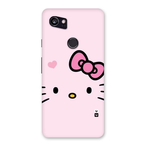 Cute Bow Face Back Case for Google Pixel 2 XL