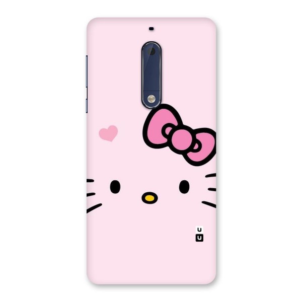 Cute Bow Face Back Case for Nokia 5