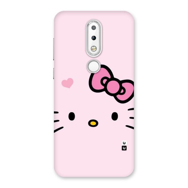 Cute Bow Face Back Case for Nokia 6.1 Plus