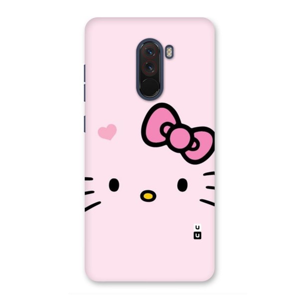 Cute Bow Face Back Case for Poco F1