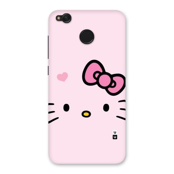 Cute Bow Face Back Case for Redmi 4