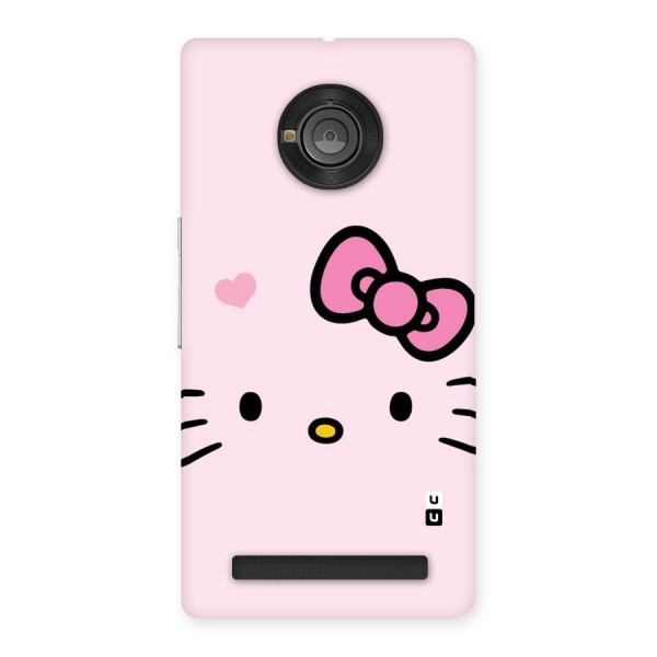 Cute Bow Face Back Case for Yu Yunique