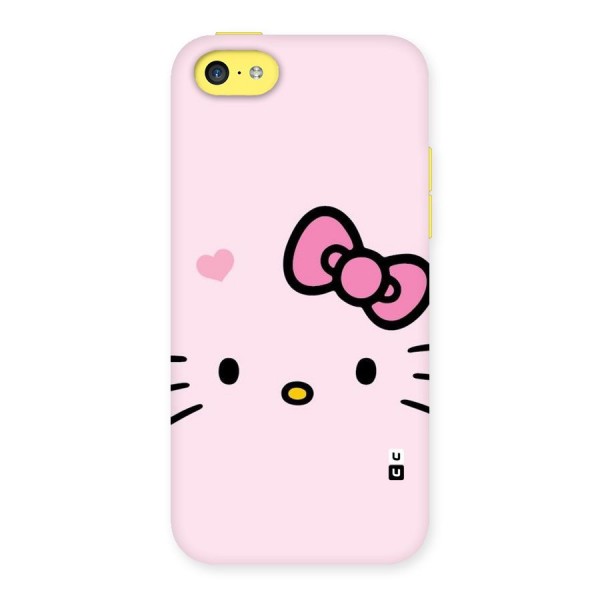 Cute Bow Face Back Case for iPhone 5C