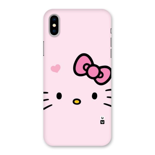 Cute Bow Face Back Case for iPhone X