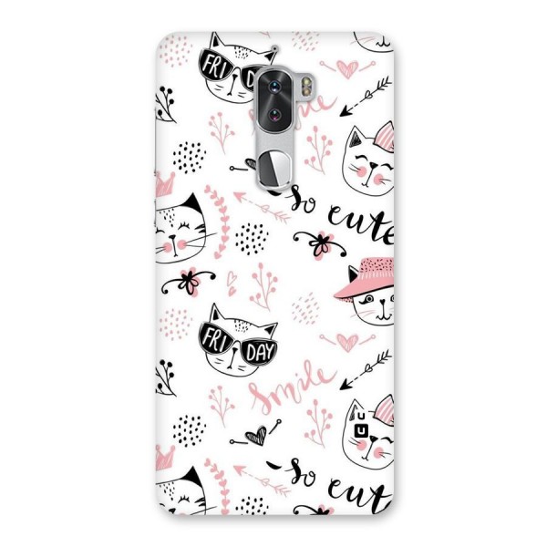 Cute Cat Swag Back Case for Coolpad Cool 1