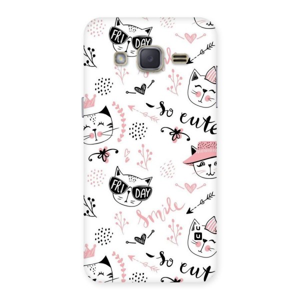 Cute Cat Swag Back Case for Galaxy J2
