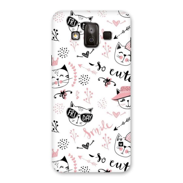 Cute Cat Swag Back Case for Galaxy J7 Duo