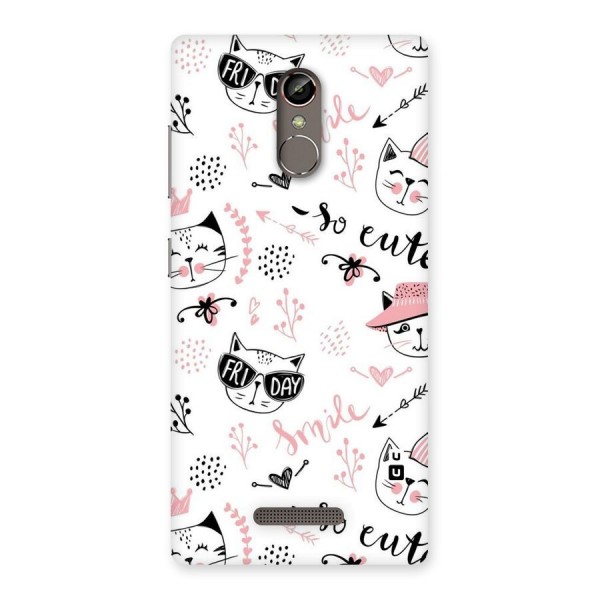 Cute Cat Swag Back Case for Gionee S6s