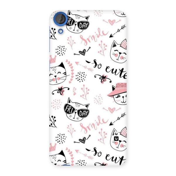 Cute Cat Swag Back Case for HTC Desire 820