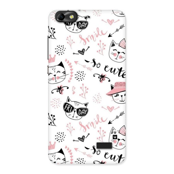 Cute Cat Swag Back Case for Honor 4C