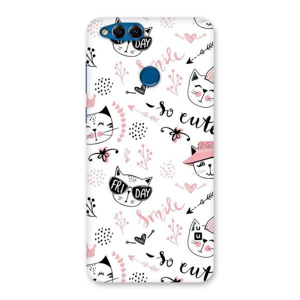 Cute Cat Swag Back Case for Honor 7X