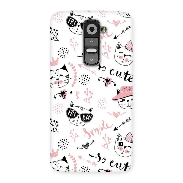 Cute Cat Swag Back Case for LG G2