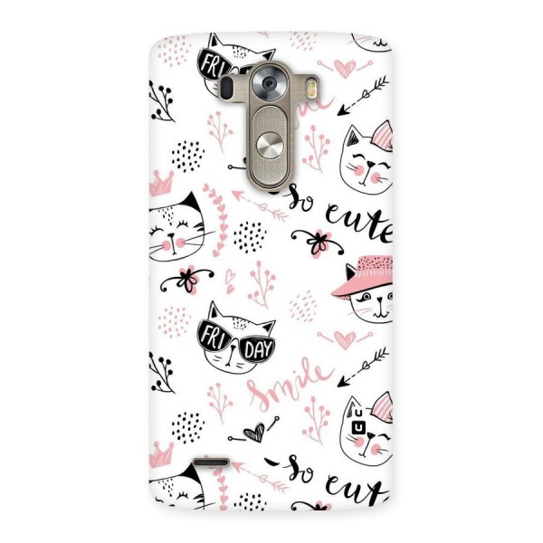 Cute Cat Swag Back Case for LG G3