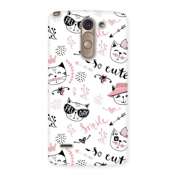 Cute Cat Swag Back Case for LG G3 Stylus
