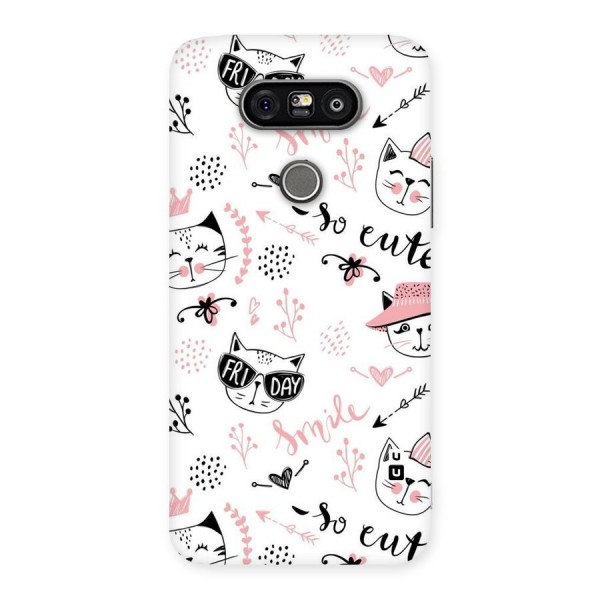 Cute Cat Swag Back Case for LG G5