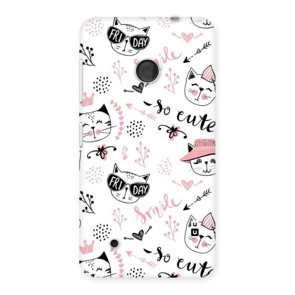 Cute Cat Swag Back Case for Lumia 530
